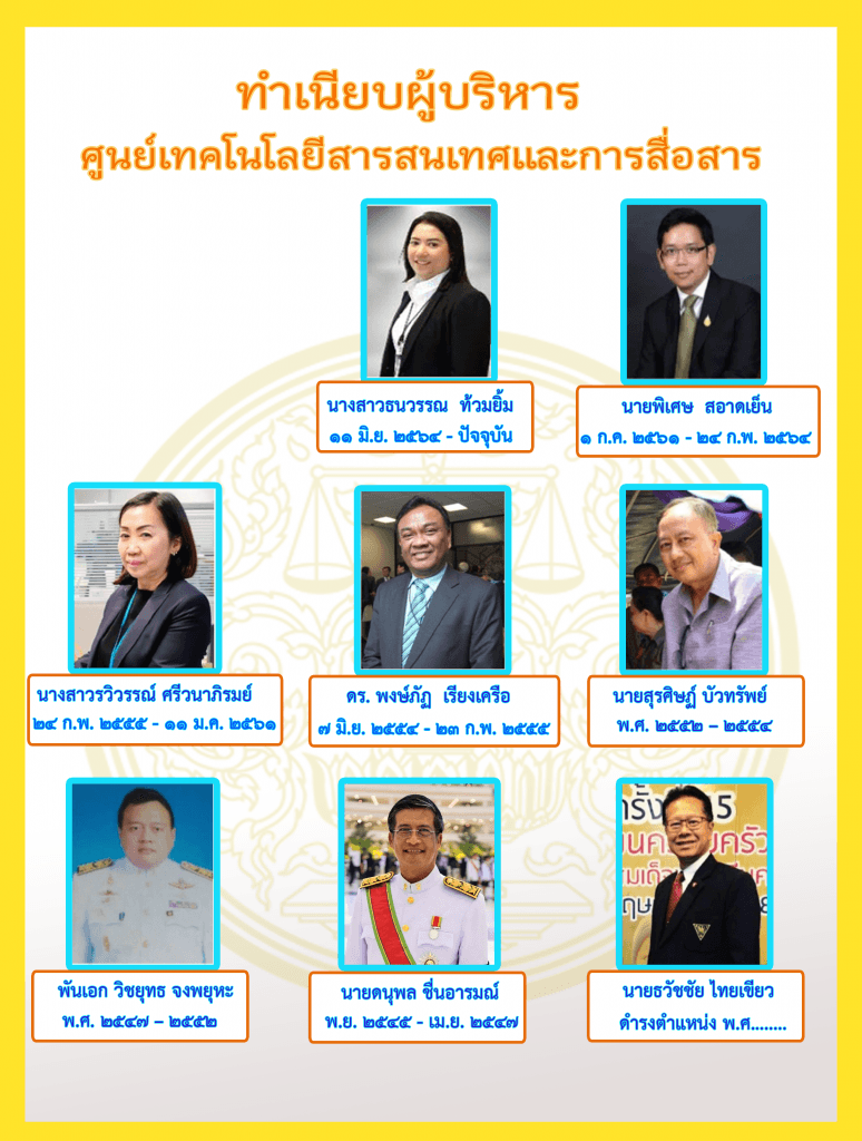 ทำเนียบผู้บริหาร ศท.