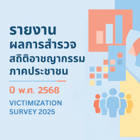 รายงานการสำรวจสถิติอาชญากรรมภาคประชาชน ปี พ.ศ. 2568 ฉบับย่อ