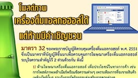 กฎหมายน่ารู้ ตอนที่ 364 : โพสต์ภาพเครื่องดื่มแอลกอฮอล์ได้ แต่ห้ามมีคำเชิญชวน
