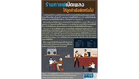 กฎหมายน่ารู้ ตอนที่ 370 : ร้านกาแฟเปิดเพลงให้ลูกค้าฟังผิดหรือไม่