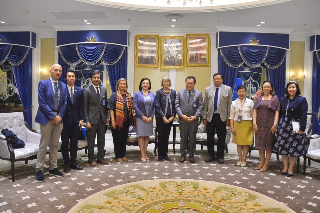 รัฐมนตรีว่าการกระทรวงยุติธรรม ได้ให้การต้อนรับ ประธานของคณะกรรมการว่าด้วยสิทธิเด็กแห่งสหประชาชาติ (Chairperson of the Committee on the Rights of the Child)
